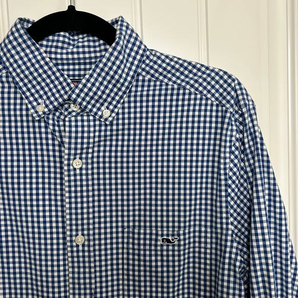 Vineyard Vines Classic Fit Tucker Shirt Mens SIZE S Gingham Check Preppy Coastal - Picture 4 of 14